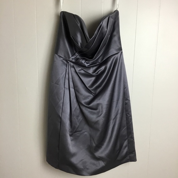 David’s Bridal Strapless Dress Dusty Size 6 - Picture 4 of 7